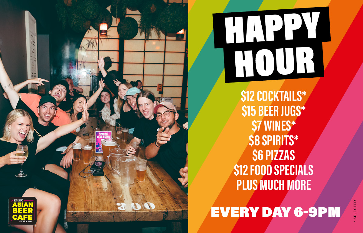 HAPPY HOUR every day 6-9pm at ABC!!