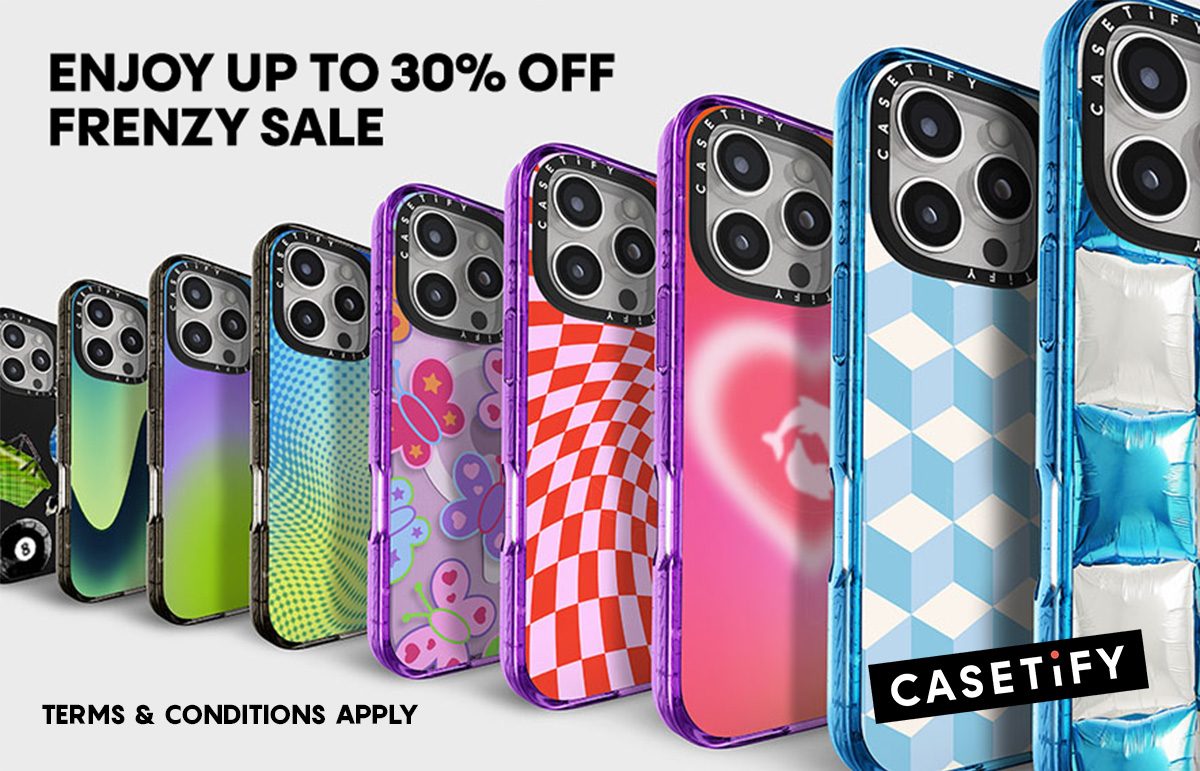 Enjoy up to 30% off at CASETiFY 