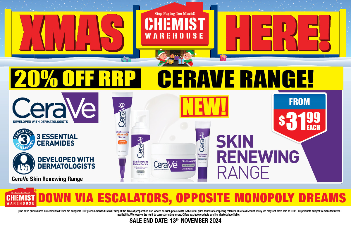 CHEMIST WAREHOUSE NOVEMBER CATALOGUE OUT NOW!