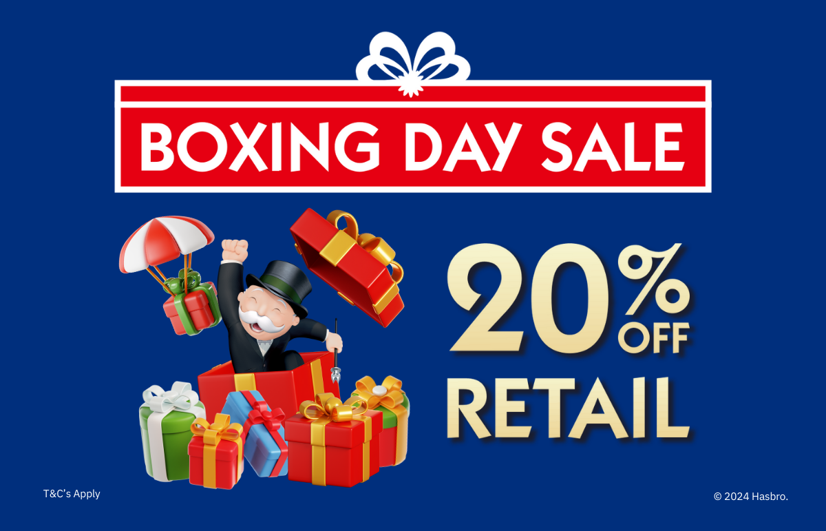 MONOPOLY DREAMS Retail - 20% off Boxing Day Sale