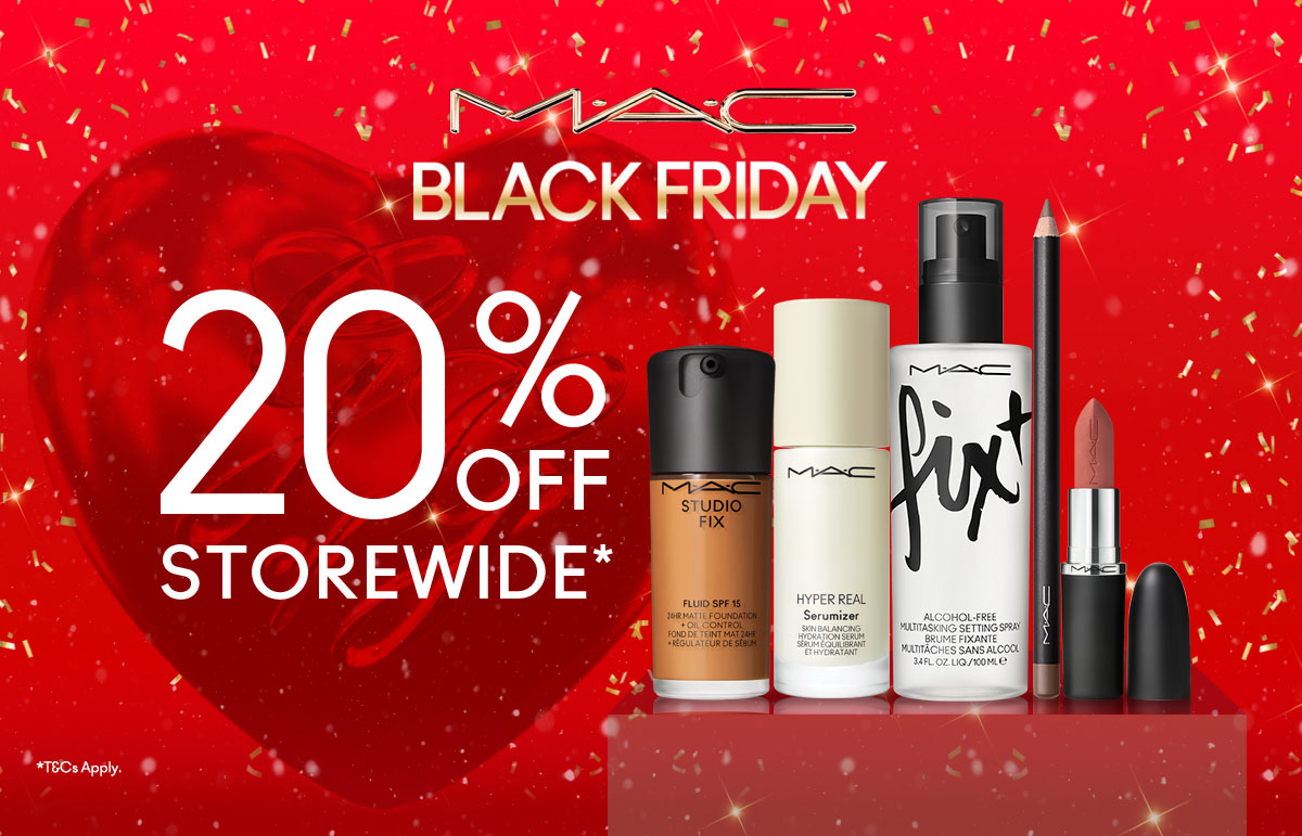 20% Off Storewide* at M·A·C Cosmetics!